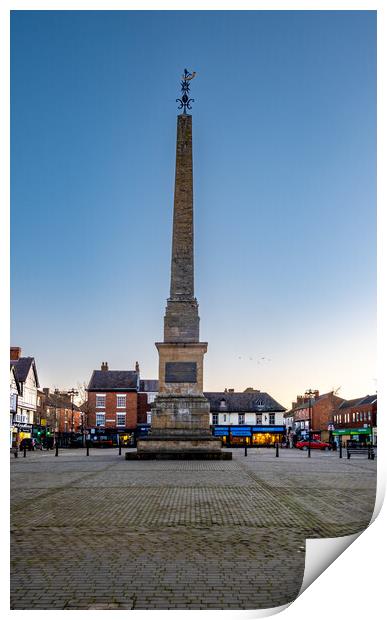 The Obelisk Ripon Print by Steve Smith