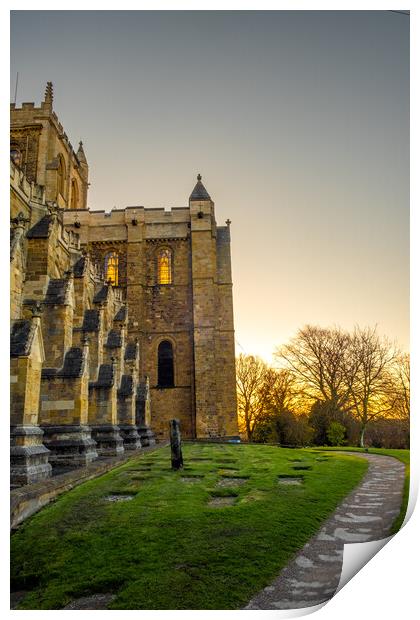 Ripon Cathedral Sunrise Print by Steve Smith