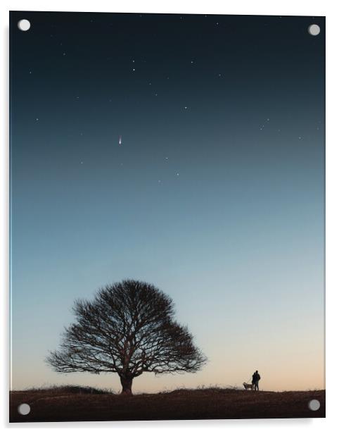 Shooting Star Acrylic by Mark Jones