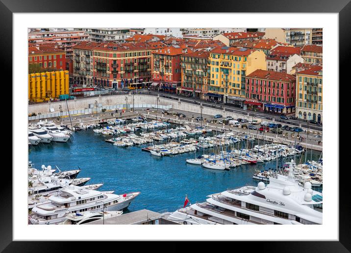 Port of Nice in France Framed Mounted Print by Artur Bogacki