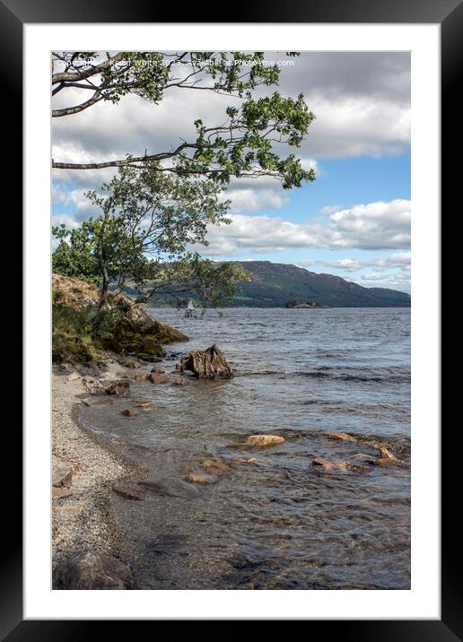 Upright view of Ullswater Framed Mounted Print by Kevin White