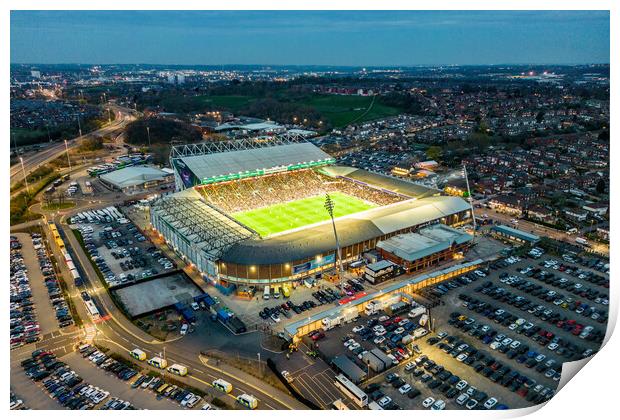 Elland Road Leeds United Print by Apollo Aerial Photography