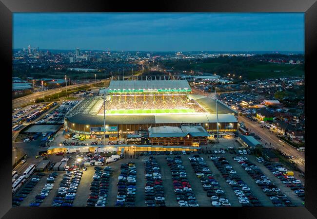 Elland Road LUFC Framed Print by Apollo Aerial Photography