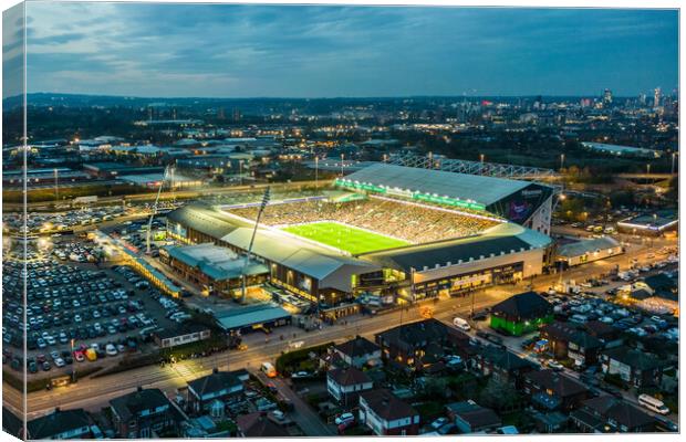 Elland Road Leeds United Canvas Print by Apollo Aerial Photography