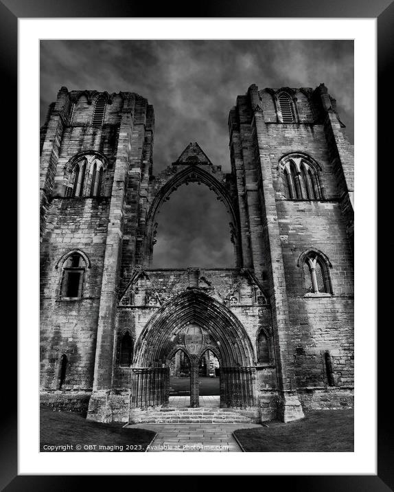 Elgin Cathedral Morayshire Scotland 900 Year Old 1 Framed Mounted Print by OBT imaging