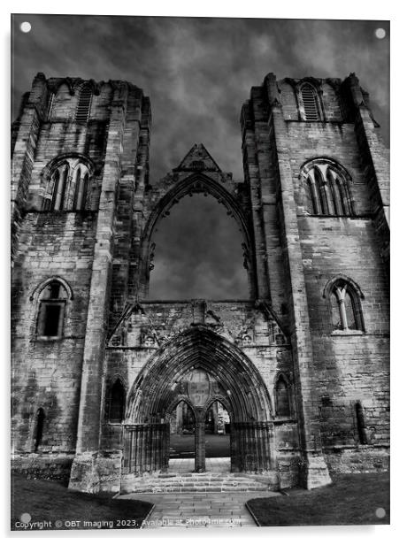 Elgin Cathedral Morayshire Scotland 900 Year Old 1 Acrylic by OBT imaging