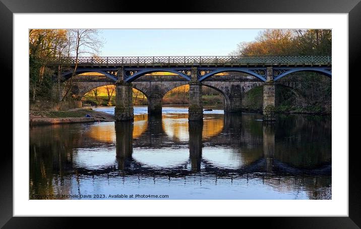 Crook O' Lune Reflections Framed Mounted Print by Michele Davis