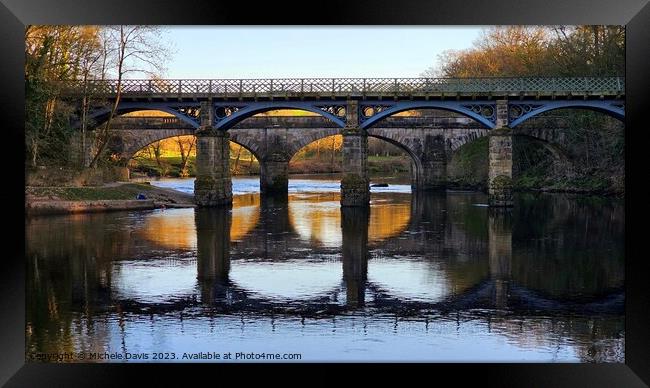 Crook O' Lune Reflections Framed Print by Michele Davis