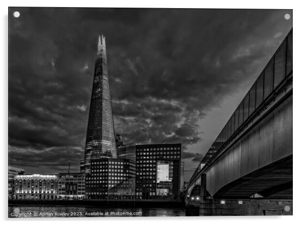 Towering Elegance The Shard Acrylic by Adrian Rowley