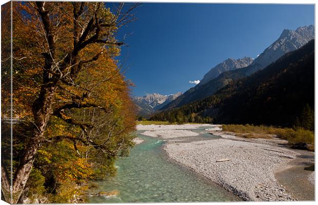 Fall colors in the alps Canvas Print by Thomas Schaeffer