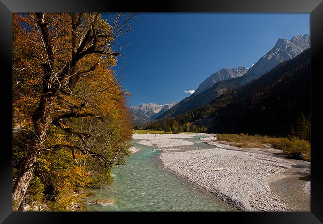 Fall colors in the alps Framed Print by Thomas Schaeffer