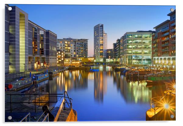 Leeds Dock Acrylic by Darren Galpin