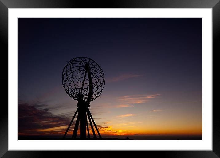 Sunset at the north cape Framed Mounted Print by Thomas Schaeffer