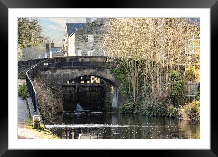 Bridge 17 Rochdale Canal, Hebden Bridge Framed Mounted Print by Glen Allen