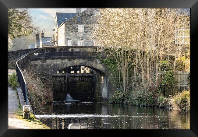 Bridge 17 Rochdale Canal, Hebden Bridge Framed Print by Glen Allen