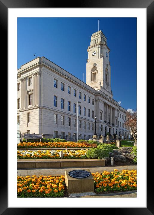 Barnsley Town Hall Framed Mounted Print by Darren Galpin