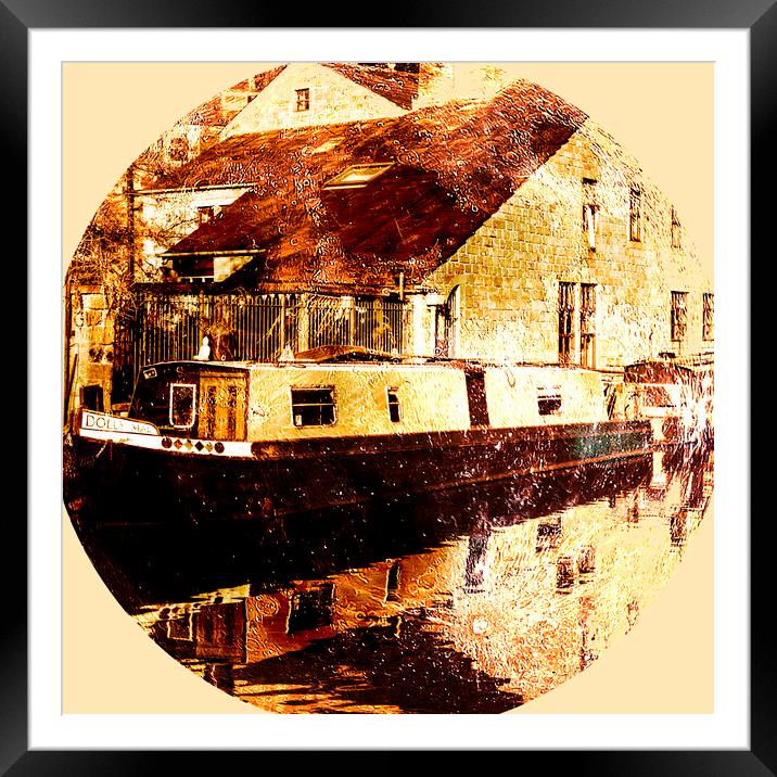 Canal Scene  Framed Mounted Print by Glen Allen