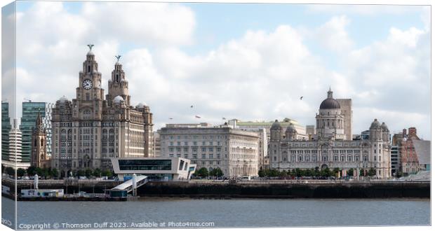 Liverpool Riverfront Canvas Print by Thomson Duff