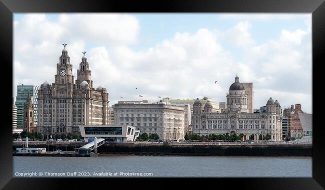 Liverpool Riverfront Framed Print by Thomson Duff