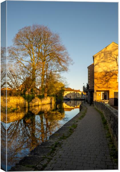 Ripon Canal Canvas Print by Steve Smith