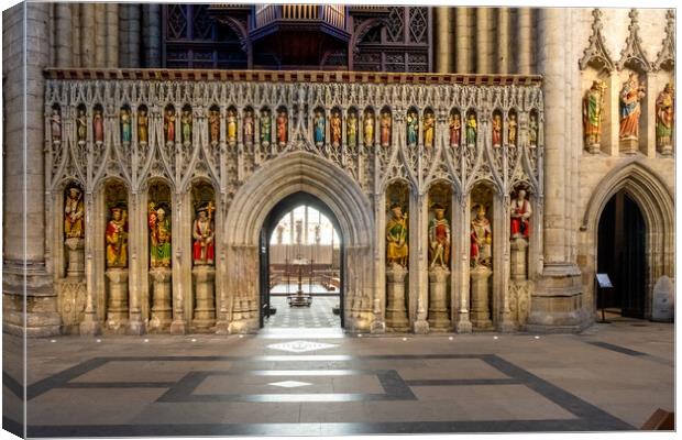 Majestic Beauty of Ripon Cathedral Canvas Print by Steve Smith