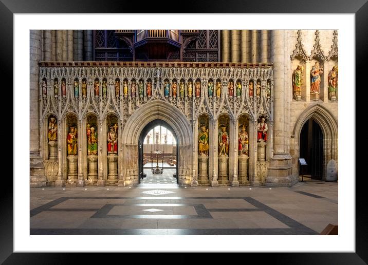 Majestic Beauty of Ripon Cathedral Framed Mounted Print by Steve Smith