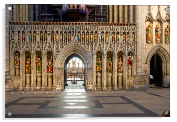 Majestic Beauty of Ripon Cathedral Acrylic by Steve Smith
