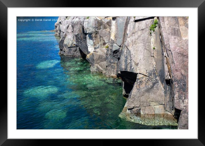 Majestic Brandon Creek Seascape Framed Mounted Print by Derek Daniel