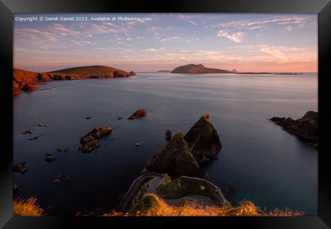 Majestic Sunset on the Dingle Peninsula Framed Print by Derek Daniel