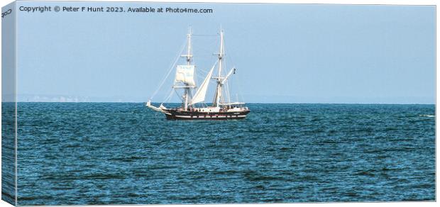 TS Royalist Coming Into Port 1 Canvas Print by Peter F Hunt