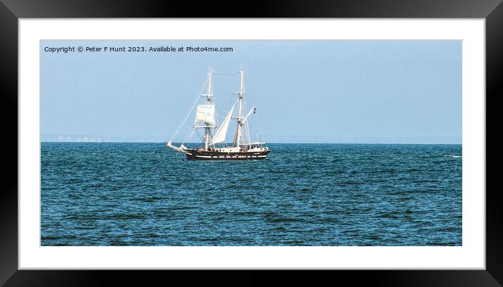 TS Royalist Coming Into Port 1 Framed Mounted Print by Peter F Hunt