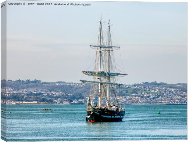 TS Royalist Coming Into Port 2 Canvas Print by Peter F Hunt