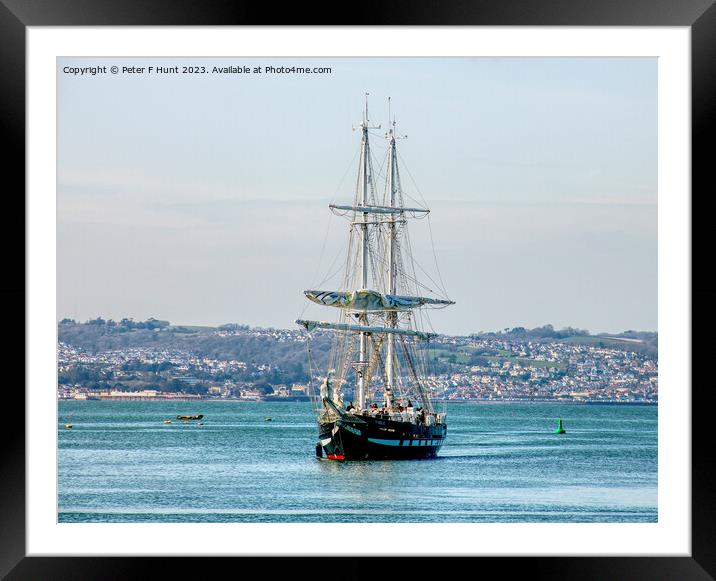 TS Royalist Coming Into Port 2 Framed Mounted Print by Peter F Hunt