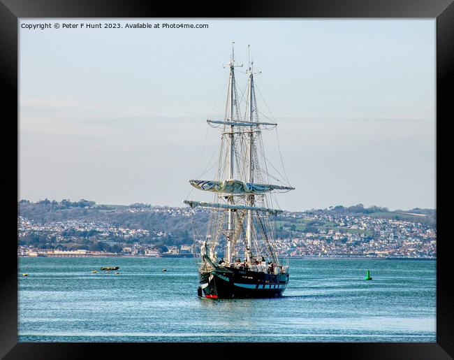 TS Royalist Coming Into Port 2 Framed Print by Peter F Hunt