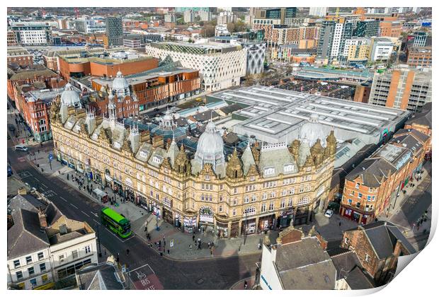 Leeds Kirkgate Market Print by Apollo Aerial Photography