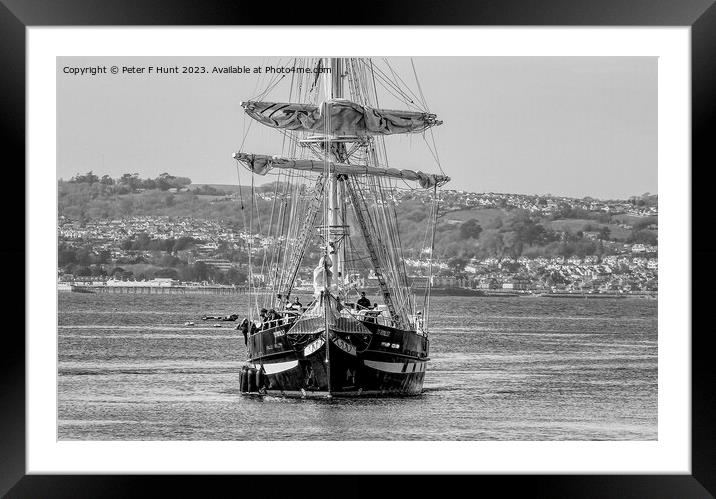 TS Royalist Coming Into Port 3 Framed Mounted Print by Peter F Hunt