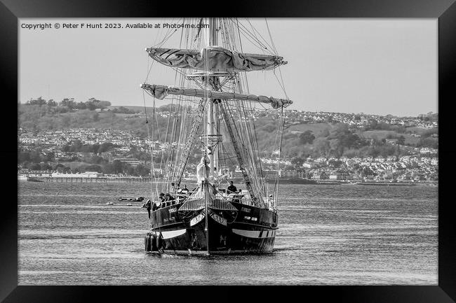 TS Royalist Coming Into Port 3 Framed Print by Peter F Hunt
