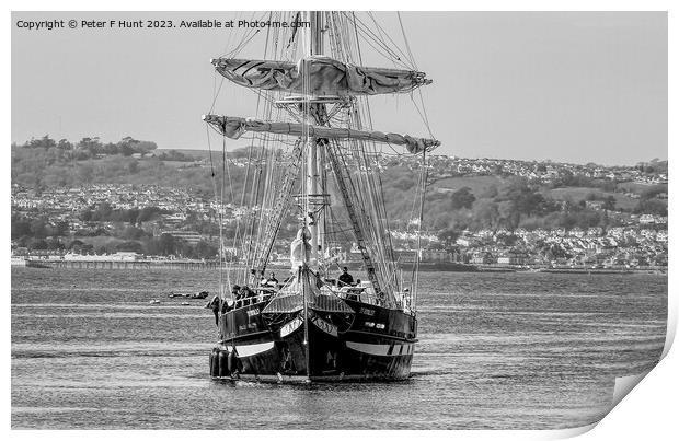 TS Royalist Coming Into Port 3 Print by Peter F Hunt
