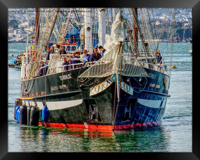 TS Royalist Coming Into Port 4  Framed Print by Peter F Hunt