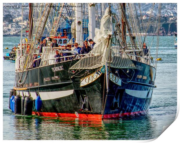 TS Royalist Coming Into Port 4  Print by Peter F Hunt