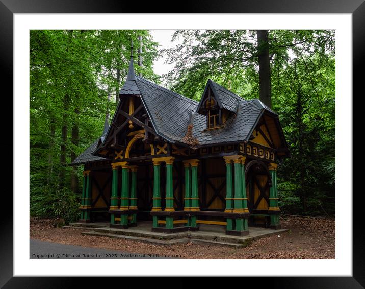 Pavilion at the Chapel by the Picture or Altan u Obrazu in Karlo Framed Mounted Print by Dietmar Rauscher