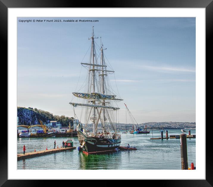 TS Royalist Coming Into Port 5 Framed Mounted Print by Peter F Hunt