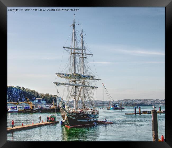 TS Royalist Coming Into Port 5 Framed Print by Peter F Hunt