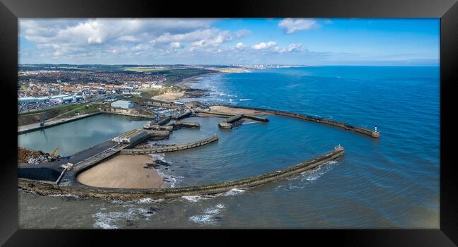 Seaham Harbour Framed Print by Apollo Aerial Photography