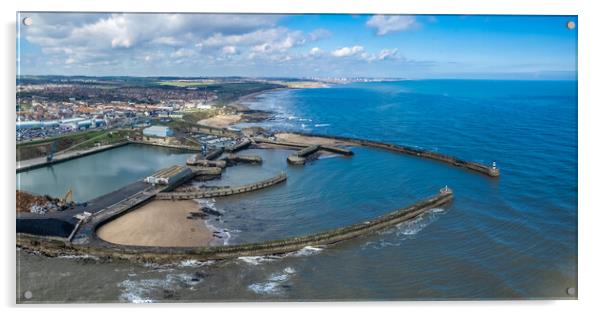 Seaham Harbour Acrylic by Apollo Aerial Photography