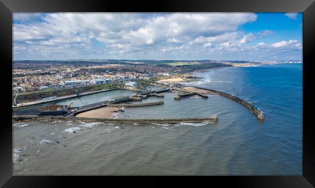 Seaham Marina and Harbour Framed Print by Apollo Aerial Photography
