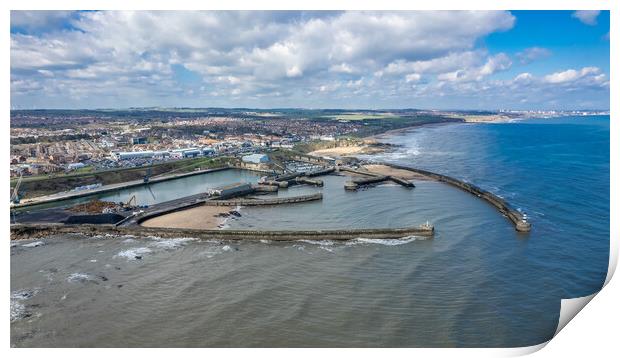 Seaham Marina and Harbour Print by Apollo Aerial Photography