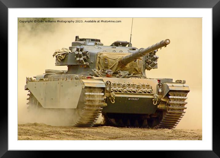 Dusty Centurion  Tank Framed Mounted Print by Colin Williams Photography