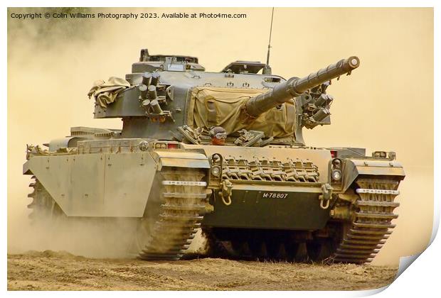 Dusty Centurion  Tank Print by Colin Williams Photography