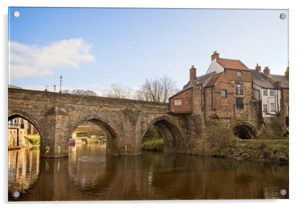 Elvet Bridge, Durham City Acrylic by Rob Cole